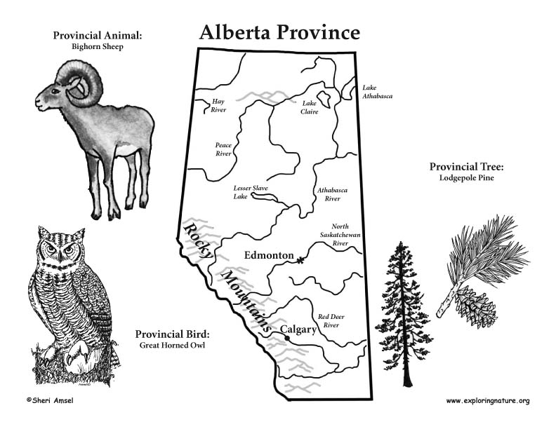 clipart alberta map - photo #8