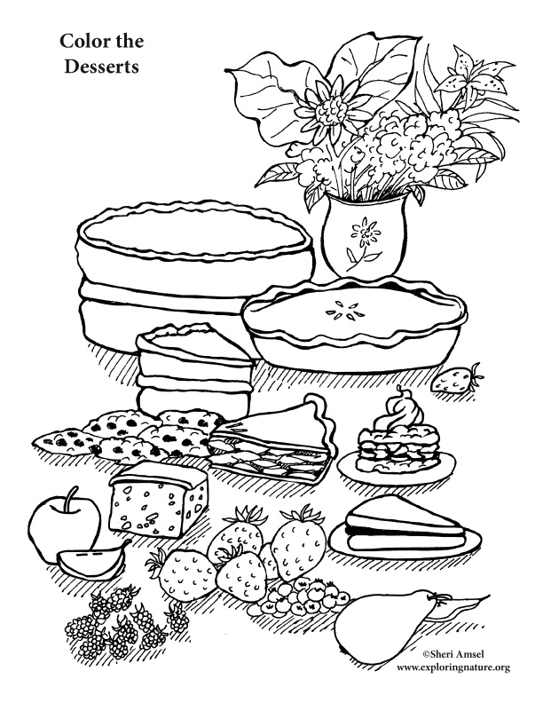 dessert coloring pages - photo #31