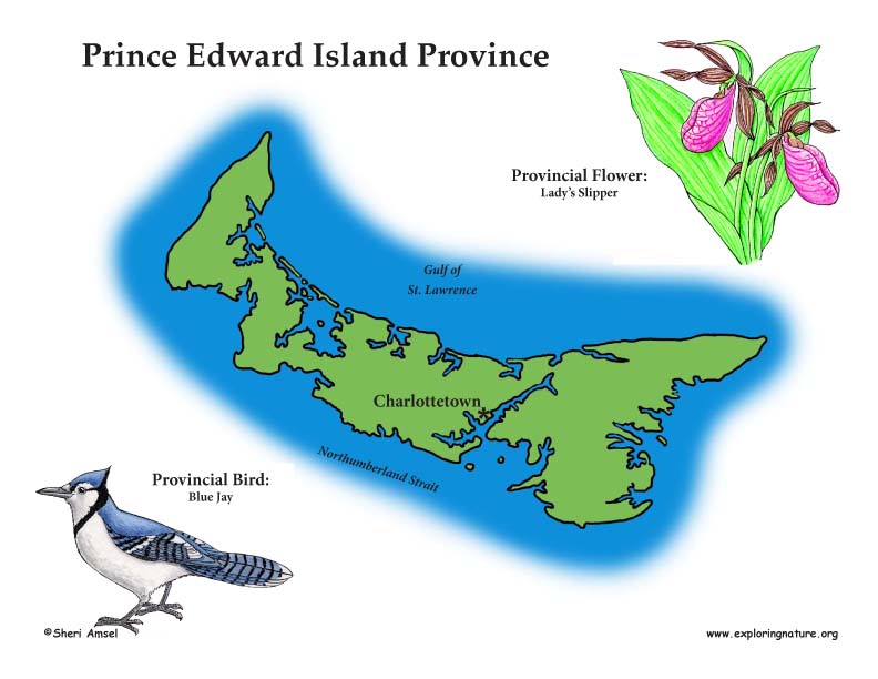 Canadian Province - Prince Edward Island color map