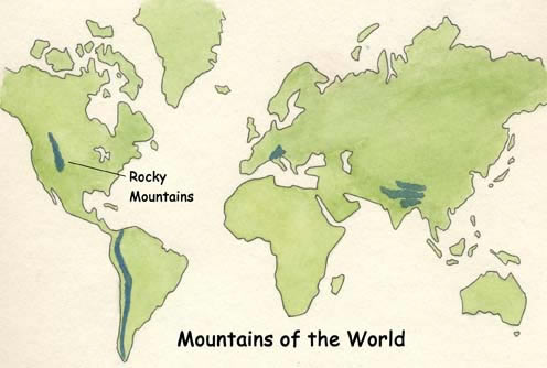 Rocky Mountain On World Map
