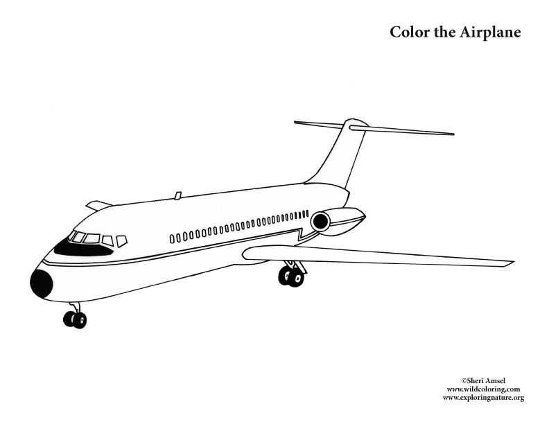 64 Realistic Airplane Coloring Pages  Best HD