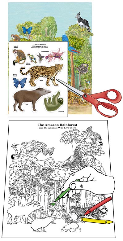 amazon river coloring page